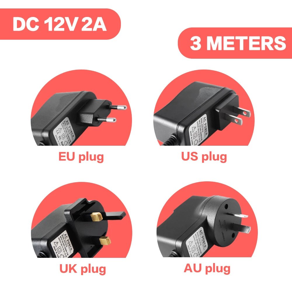 DC 12V 2A 3 Meters Length Powe - Energy Monitor Meter recension och pris
