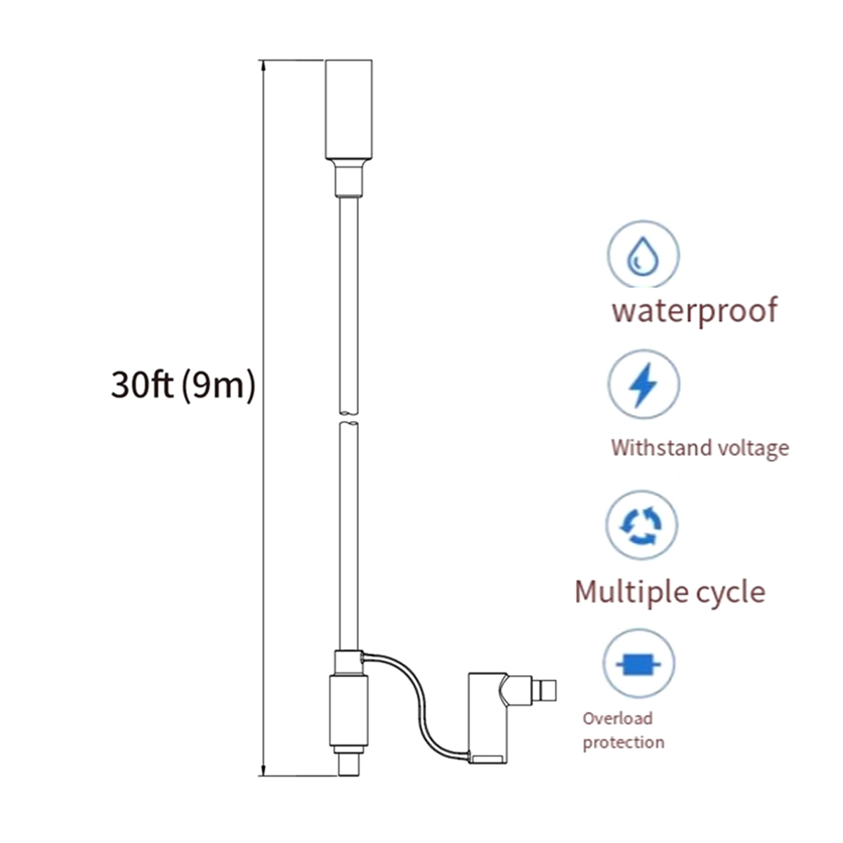 ABNJ 12AWG Extension Cable for - Solar Generator recension och pris