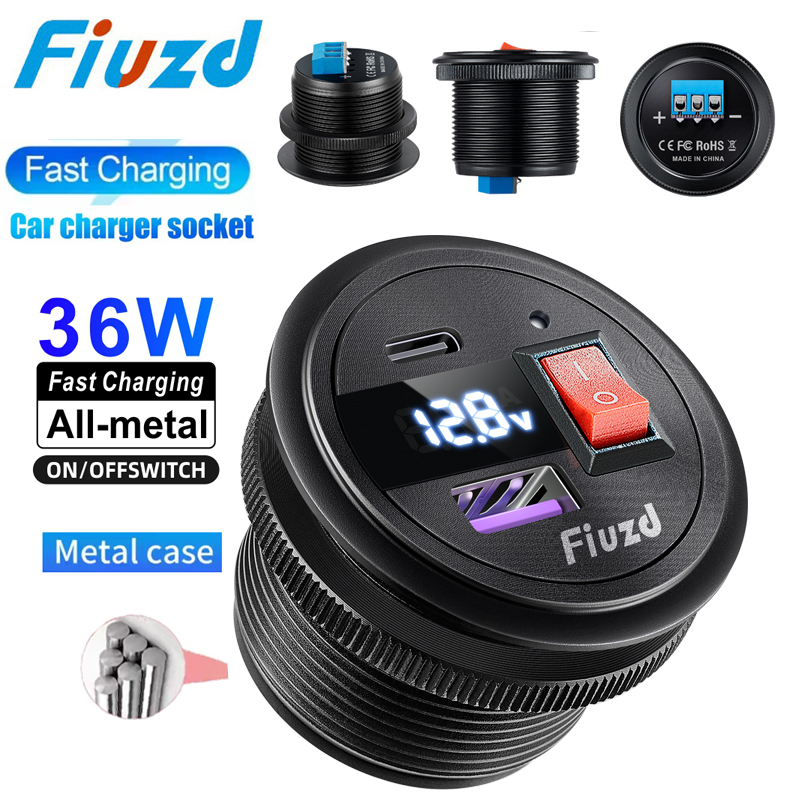 12v automotive usb 24v car usb - Energy Monitor Meter recension och pris